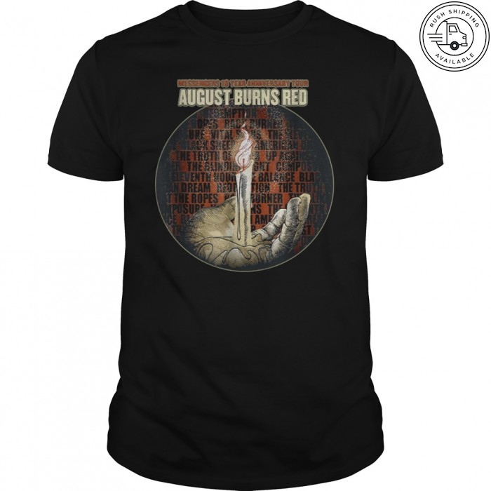 August T-Shirt Burns Red Tank-Top, Hoodie
